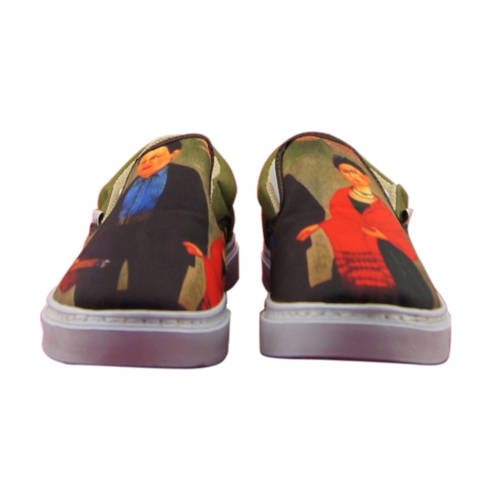 WOMEN'S PRINTED CANVAS SNEAKERS "FRIDA & DIEGO" - Picture 5 of 6